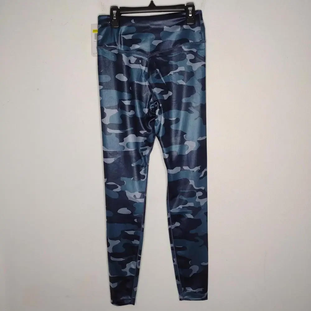 NWT Nike Women's Blue Camouflage Leggings Size Small